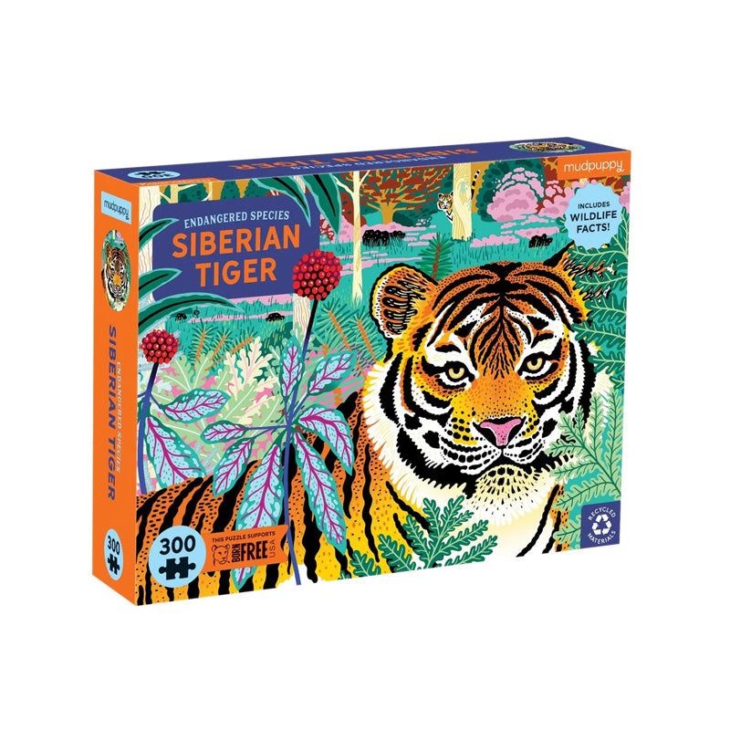 Endangered Species: Siberian Tiger - 300 piece Puzzle