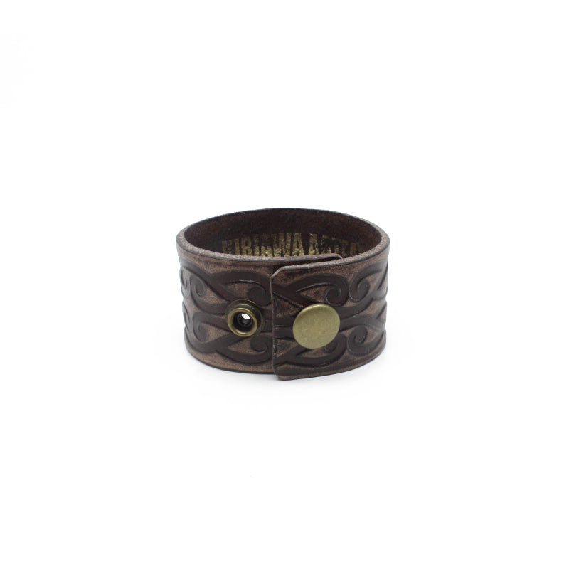 38mm Leather Wristband- Size S/M | by Darin Gordine