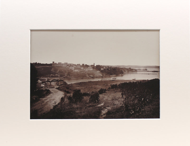 FROM OUR COLLECTION - Photographing Early Auckland / Looking down Parnell Rise, 1868 / Matted Print