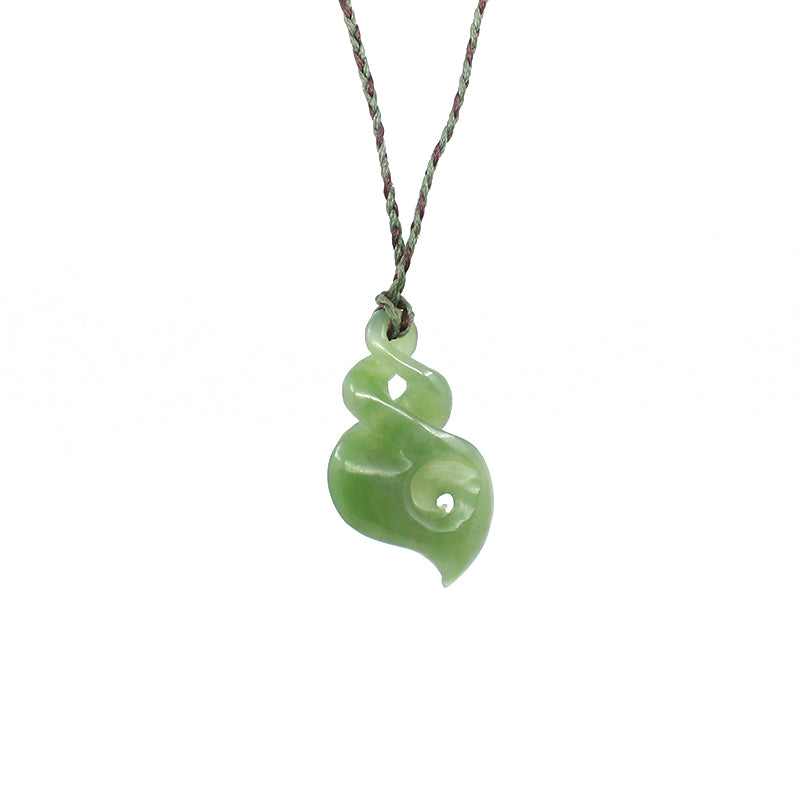 Double Twist with Koru Pounamu Pendant