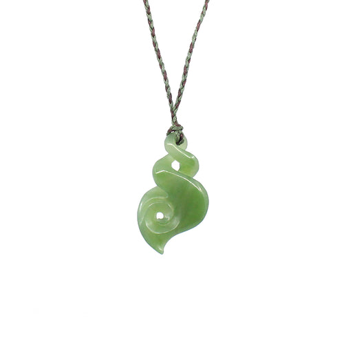 Double Twist with Koru Pounamu Pendant