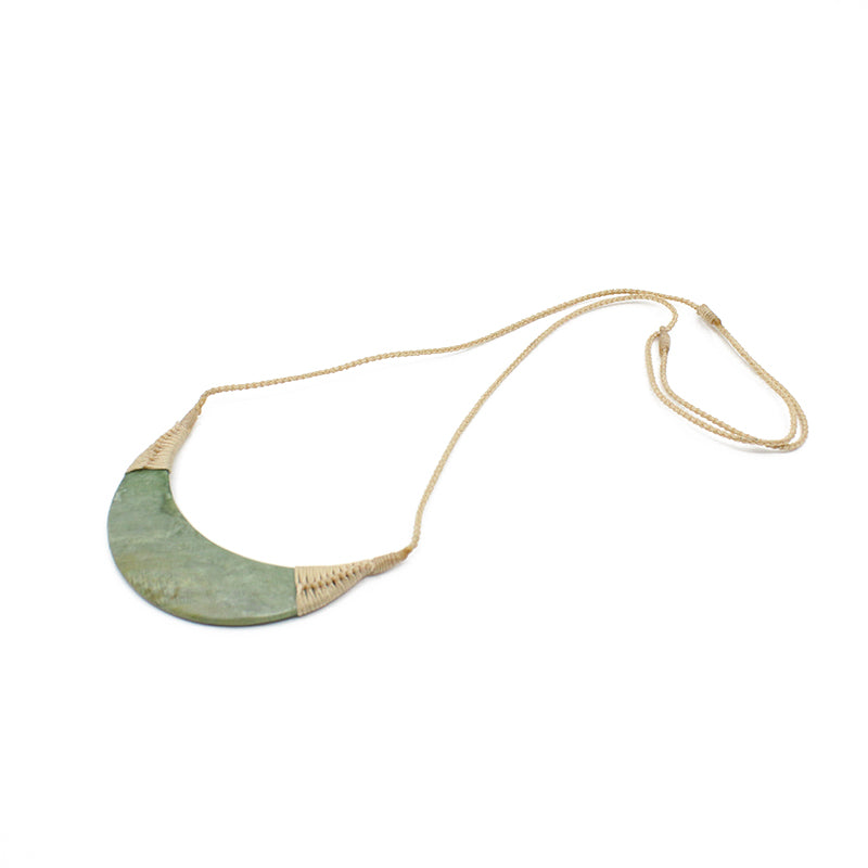 Crescent Breastplate Pounamu Pendant