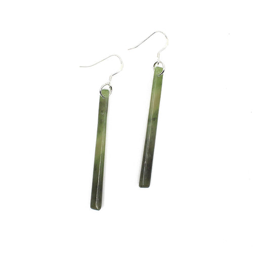 Pounamu Long Earrings | by Alex Sands