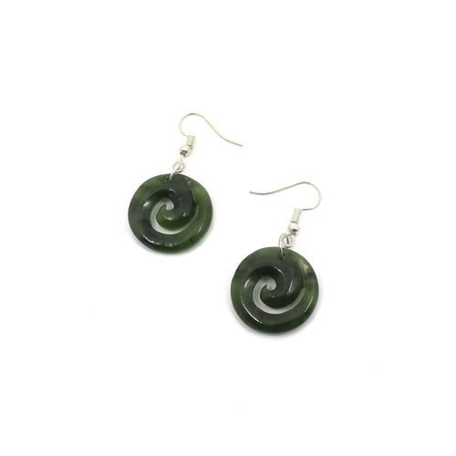 Koru Pounamu Earrings