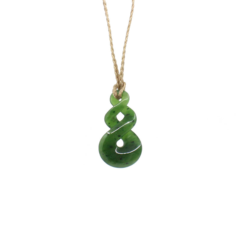 Double Twist Pounamu Pendant