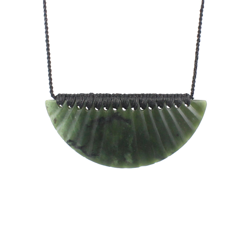 Carved Pounamu Breastplate | by Ric Moor