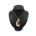 Ara I Te Ora - Path Of Life Beef Bone Two Toned Pendant | by Kerry Thompson