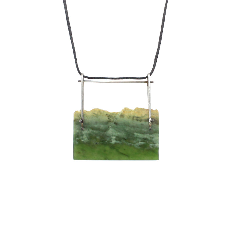 Pounamu & Titanium Pendant | by Neil Adcock