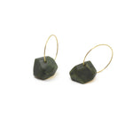 Facet Pounamu Hoops | by Ana Krakosky