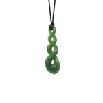 Triple Twist Pounamu Pendant | by Ric Moor