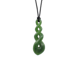 Triple Twist Pounamu Pendant | by Ric Moor