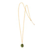 Aotahi Neckalce - 14k Rolled Gold with Greenstone by Charlotte Penman