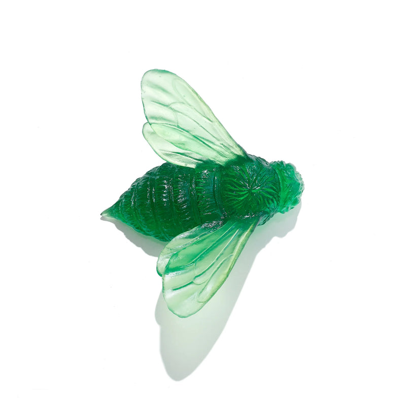 Glass Bee Wall Sculpture - Wings In  | by Luke Jacomb Studio