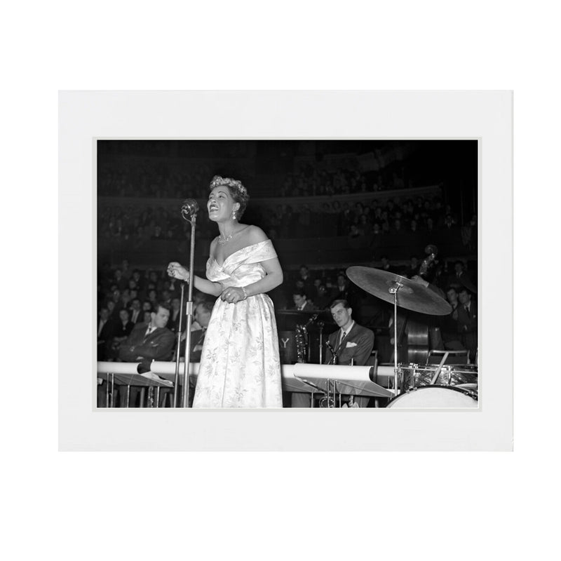 Medium Matted Print: Billie Holiday performing at the Royal Albert Hal –  Auckland Museum Online Store
