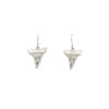 Bright Silver Niho Shark Earrings | by Keri-Mei Zagrobelna