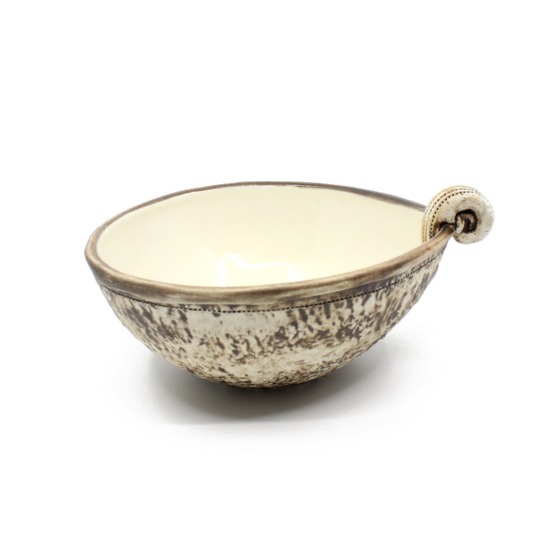 Ceramic Koru Bowl - Natural | by Royce McGlashen