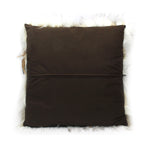 Cushion Cover Hukapapa (White & Brown) with Rooster Feather