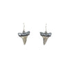 Dark Silver Niho Shark Earrings | by Keri-Mei Zagrobelna