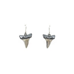 Dark Silver Niho Shark Earrings | by Keri-Mei Zagrobelna