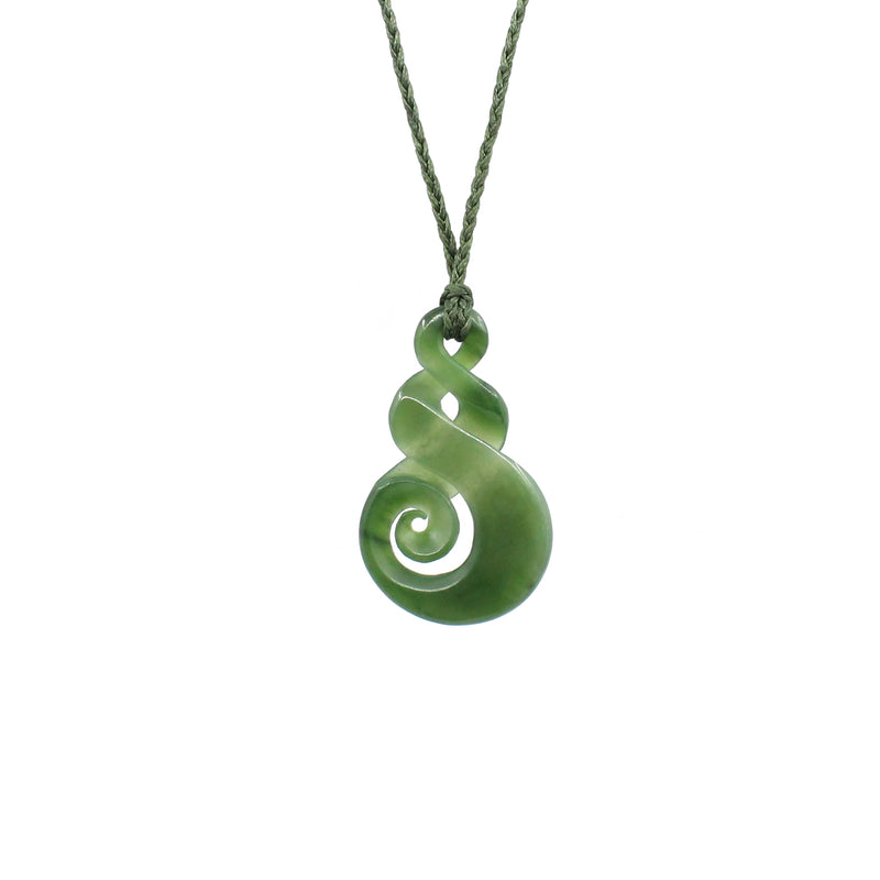 Double Twist with Koru Pounamu Pendant