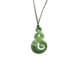 Double Twist with Koru Pounamu Pendant