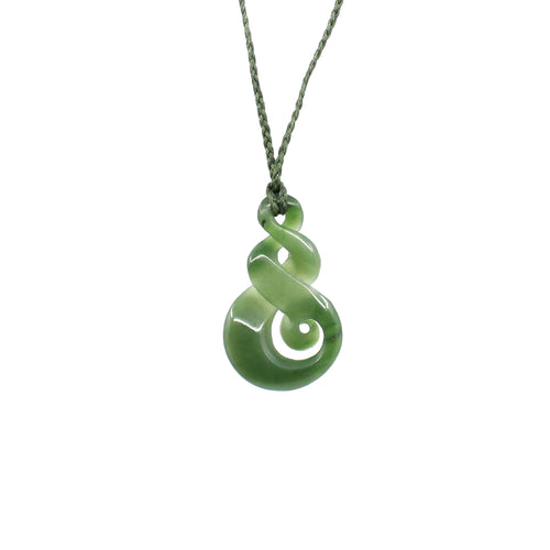 Double Twist with Koru Pounamu Pendant