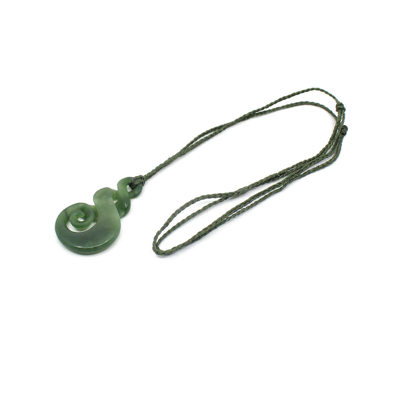 Double Twist with Koru Pounamu Pendant