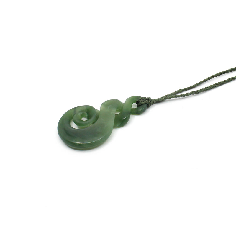Double Twist with Koru Pounamu Pendant