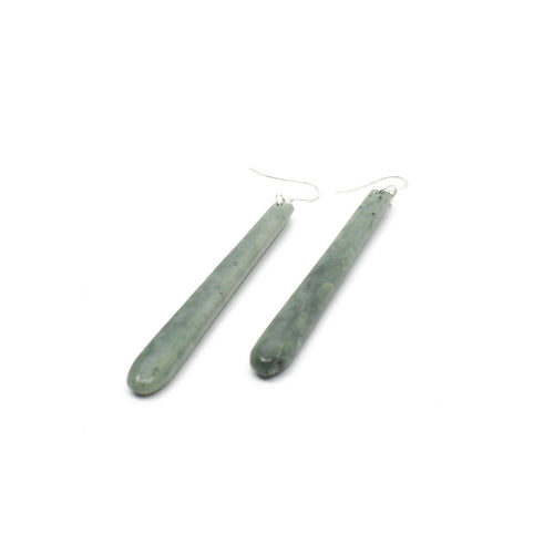 Pounamu Drop Earrings | by Alex Sands