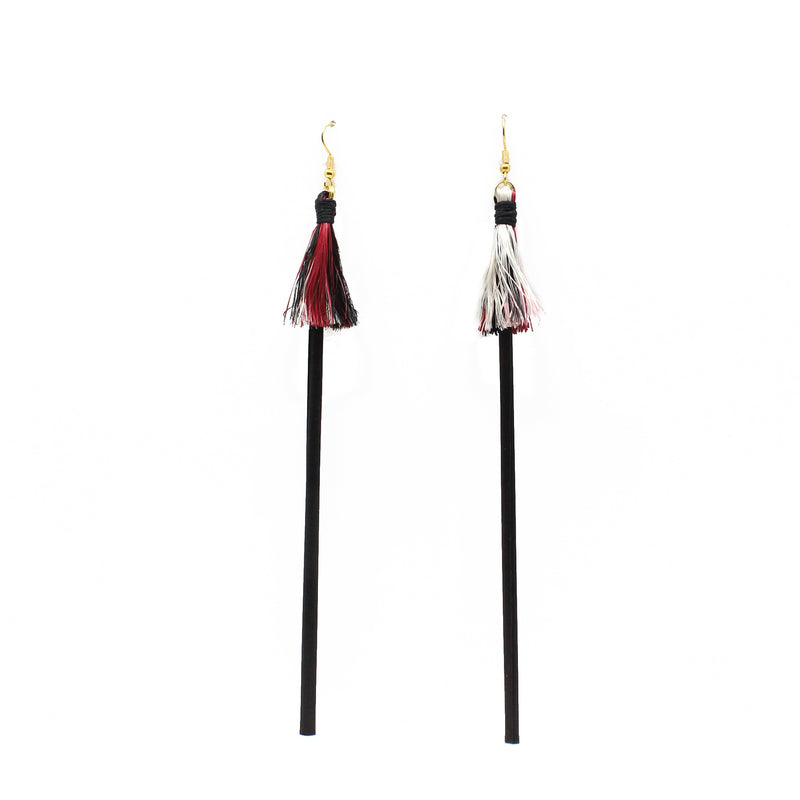 Earrings - Pokini Black | by Shona Tāwhiao