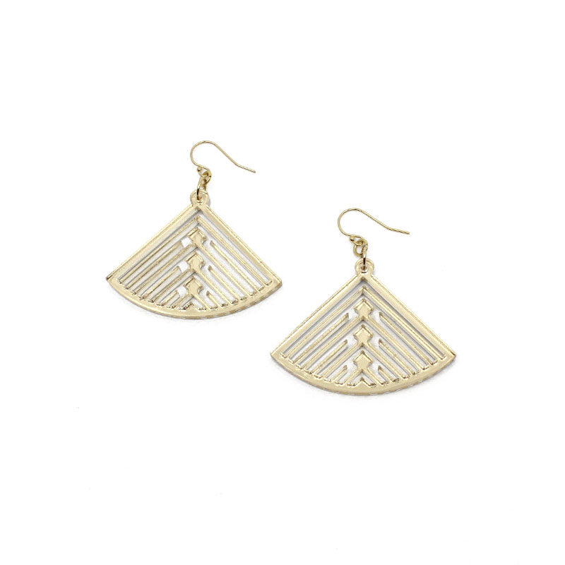 Earrings Fantail in Gold | by Anna Leyland