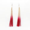 Earrings - Muka Red & Natural | by Shona Tāwhiao