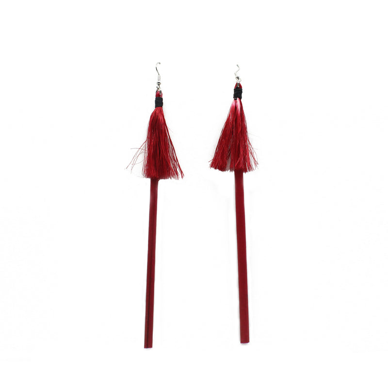 Earrings - Pokini Red | by Shona Tāwhiao
