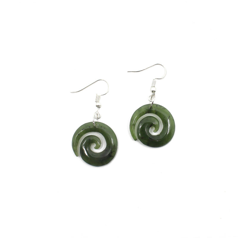 Koru Pounamu Earrings