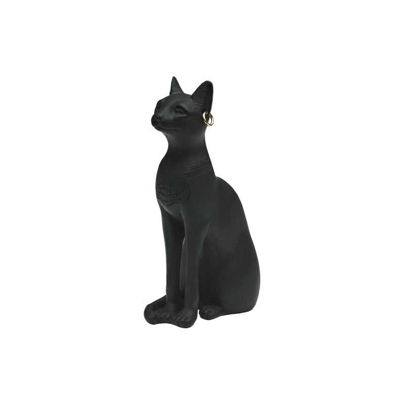 Egyptian Cat Figurine with Earring