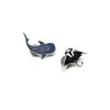 Whale Shark & Manta Ray Enamel Pin
