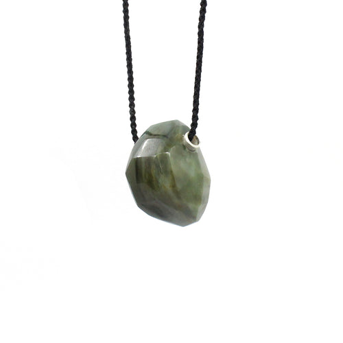 Facet Pounamu Pendant | by Ana Krakosky