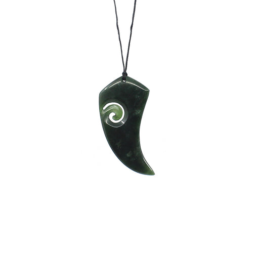 Fern with Koru Pounamu Pendant