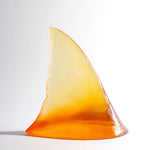 Glass Shark Fin Sculpture - Orange | by Luke Jacomb Studio