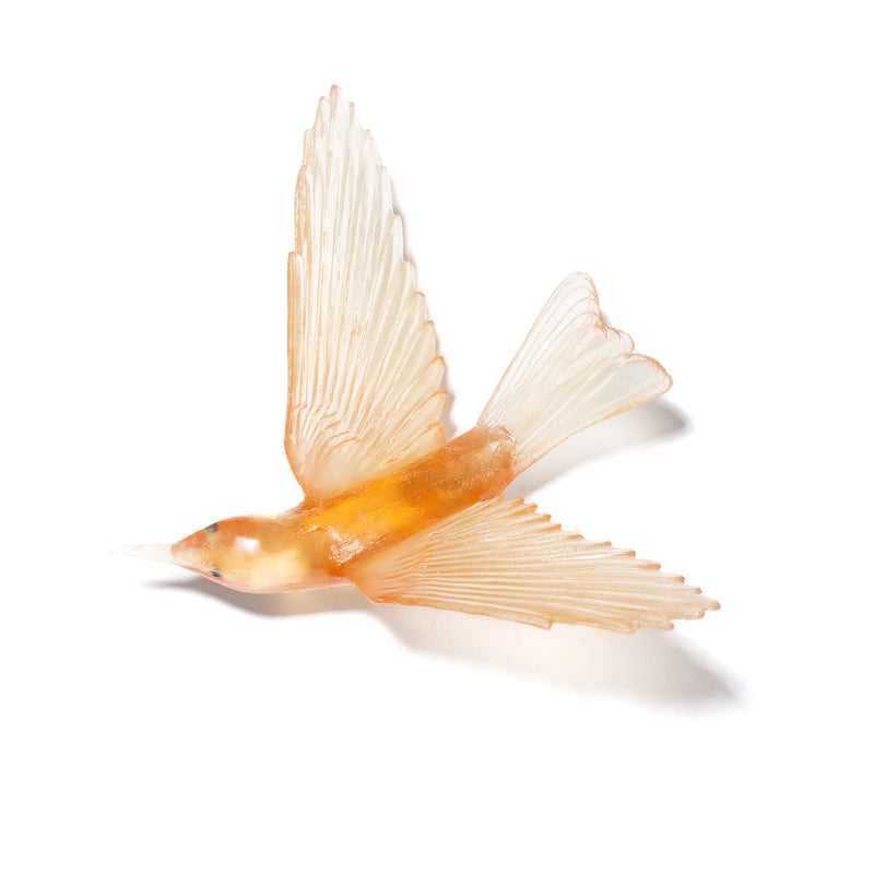 Glass Korimako / Bellbird Wall Sculpture  | by Luke Jacomb Studio