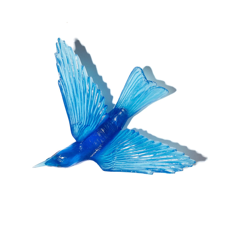Glass Korimako / Bellbird Wall Sculpture  | by Luke Jacomb Studio