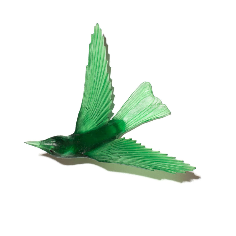 Glass Korimako / Bellbird Wall Sculpture  | by Luke Jacomb Studio