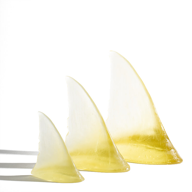 Glass Shark Fin Sculpture - Citrine | by Luke Jacomb Studio