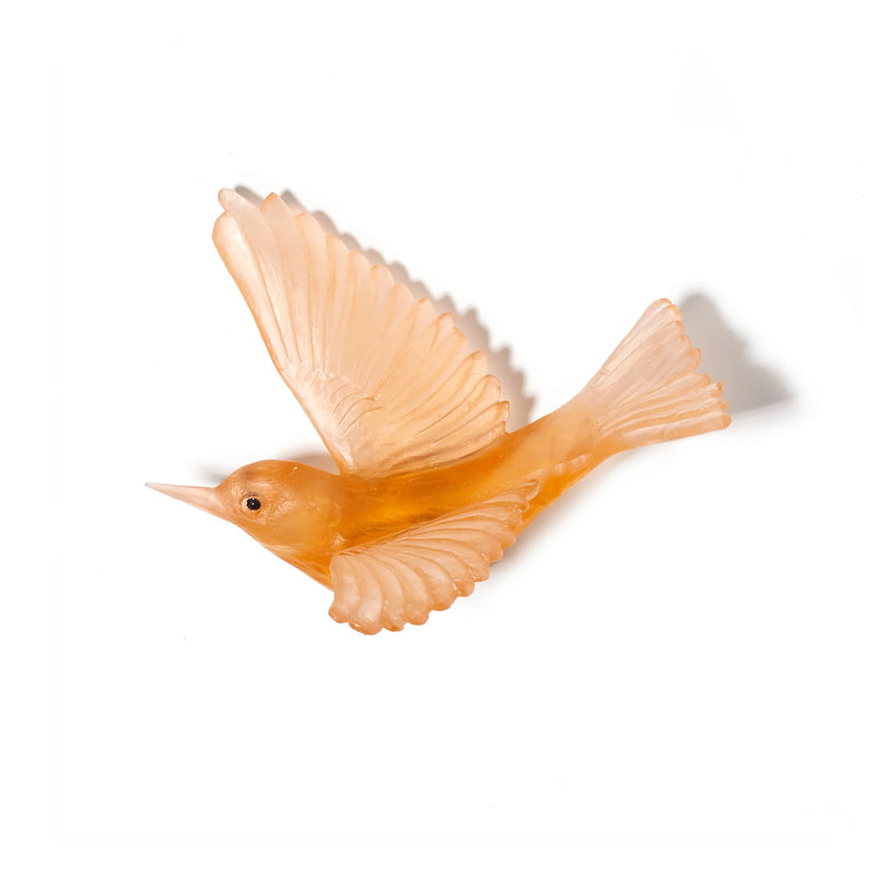 Glass Tauhou / Silvereye Wall Sculpture  | by Luke Jacomb Studio