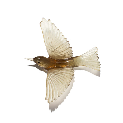 Glass Tauhou / Silvereye Wall Sculpture  | by Luke Jacomb Studio