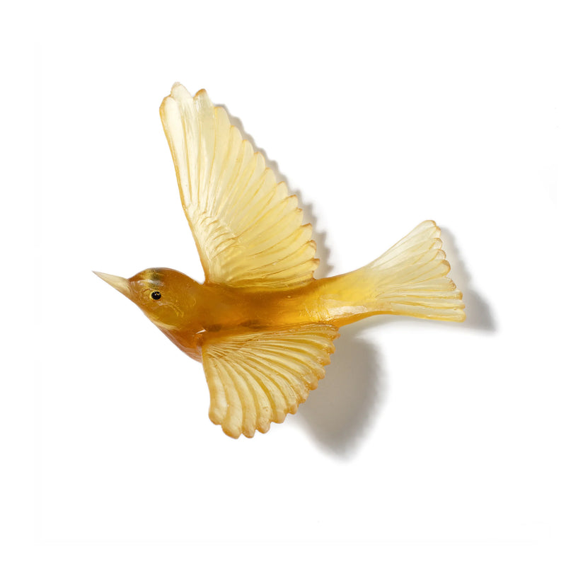 Glass Tauhou / Silvereye Wall Sculpture  | by Luke Jacomb Studio