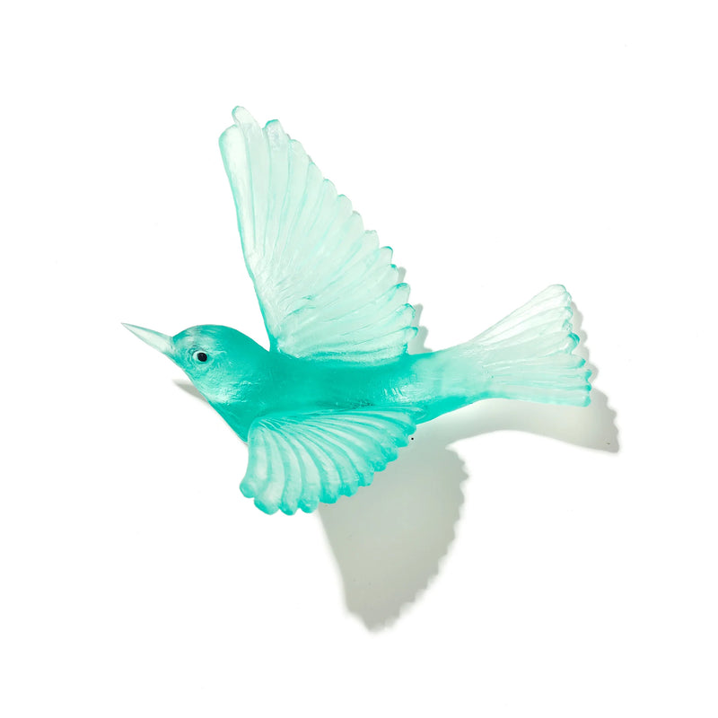 Glass Tauhou / Silvereye Wall Sculpture  | by Luke Jacomb Studio