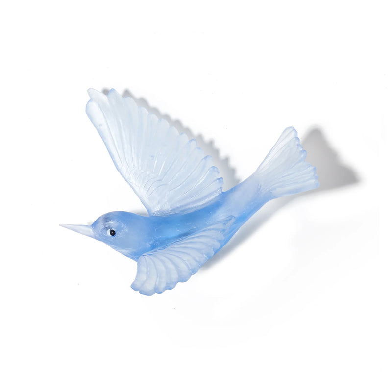 Glass Tauhou / Silvereye Wall Sculpture  | by Luke Jacomb Studio
