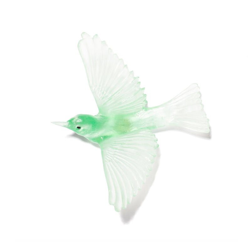 Glass Tauhou / Silvereye Wall Sculpture  | by Luke Jacomb Studio