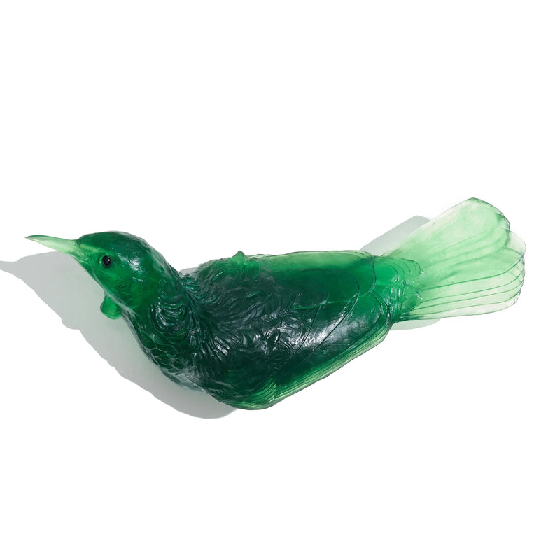 Glass Tuī  Wall Sculpture  | by Luke Jacomb Studio